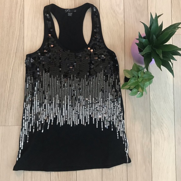 🌸 2/$15| Sequin Racerback Tank - Picture 1 of 5